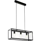 Eglo Hanglamp 3 lichts zw/helder 'charterhouse' |
