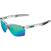 100% Zonnebril 100% Sportcoupe Crystal Grey Green Mirror