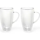 Bredemeijer - Dubbelwandige koffieglazen en theeglazen 295ml (set van twee stuks)