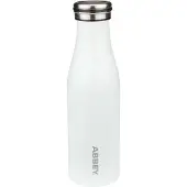 Abbey camp Camp Drinkfles - Dubbelwandig - 450 ml - Wit - Roestvrijstaal