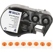 Brady M4-82-499-OR-BK nylonweefsel labels zwart op oranje Ø 9,53 mm (origineel)