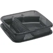 Rotho Afwasrek Geometrisch 7032004 39,5x39,5x8,5 cm antraciet
