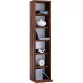 VCM Elementa wandkast 6 vakken Kernnoten decor.