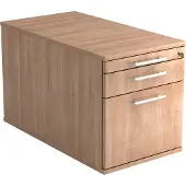 Hjh OFFICE PRO SIGNA TC20 RE - Rolcontainer Hout Walnoot met ophangsysteem Rail handvat (kunststof)
