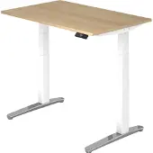 Hjh OFFICE PRO XBHM 12 WC - 120x80 Eiken Tafelhoogte I Elektrisch in hoogte verstelbaar