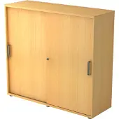 Hjh OFFICE PRO BETA 1753S - Beuken Hoogte van de map | 3 OH Schuifwandkast Greeplijst kunststof