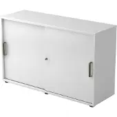 Hjh OFFICE PRO BETA 1752S - Wit Hoogte van de map | 2 OH Schuifwandkast Greeplijst kunststof