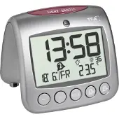 TFA-Dostmann 60.2559.54 Wekker Zendergestuurd Grijs Alarmtijden 2 2 timertijden