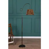 Opviq Vloerlamp Halve Maan - 162 cm - Zwart / Goud