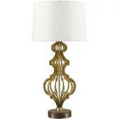 Gilded Nola LED Tafellamp Octavia | 1X E27 Max 60W | Distressed Gold