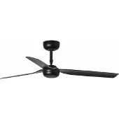 Faro Plafondventilator Punt M, DC, 3 bladen, zwart M, zwart, Woon-/ Eetkamer, metaal, Modern