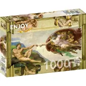 Enjoy Puzzle Michelangelo Buonarroti - The Creation of Adam Puzzel (1000 stukjes)