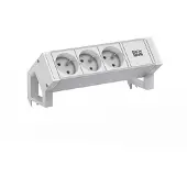 Bachmann DESK2 ALU WIT 3xUTE 0,2m GST18 RAL9010