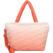 Tom Tailor DENIM Shopper 'Lexa' oranje / lichtoranje / wit