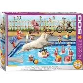 Eurographics Crazy Pool Day - Lucia Heffernan Puzzel (500 XL stukjes)