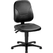 Schäfer Shop Werkstoel, permanent contact, lendensteun, bekkensteun, met glijders, zwart