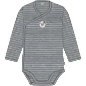 Normani Rompertje/body 'Kaitaia' beige / grijs / wit