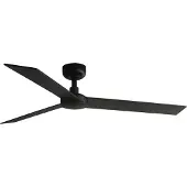 Faro Rudder Plafondventilator Black | Walnut | L (Ø132cm) | Without light