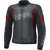 Held Street Rocket 4, leren jas geperforeerd ,Zwart/Neon-Rood ,60