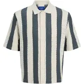 Jack & Jones Overhemd 'JORTyler' petrol / offwhite