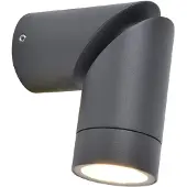 Lutec Tubon Wandlamp Donkergrijs -IP54 - excl. 1 x GU10