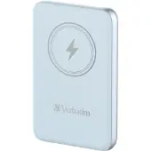 Verbatim Draadloze powerbank Charge 'n' Go 10.000mAh (lichtblauw, Qi, PD 3.0, Quick Charge 3.0)