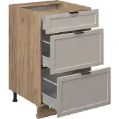 Vicco Fame-Line Keukenonderkast – 50 cm, WB Eik GrijsBeige