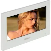 Dahua VTH2621GW-WP 7" IP Touchscreen Monitor, 1024x600, Wi-Fi, PoE, Alarm Integratie, Witte Kunststof Behuizing