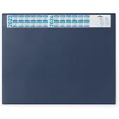 Durable Sous-mains avec calendrier de l'année en cours, bleu