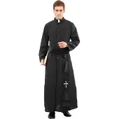 Boland Verkleedpak Holy Priest Heren Zwart Maat 50/52