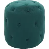 MCW Kruk -D22, voetenbankje 42x39cm MVG-gecertificeerd ~ fluweel donkergroen