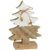 J-Line Boom touw hout wit/naturel small