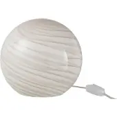 J-Line Lamp Strepen Rond Glas Grijs Small Dany