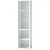 Germania Gemelamineerde spaanplaat Boekenkast 4 Planken 500 x 370 x 1.960 mm Wit