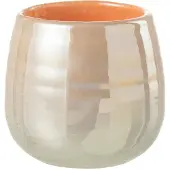 J-Line Vaas juliette glas oranje/roze small
