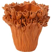 J-Line Vaas ambrosia keramiek oranje small