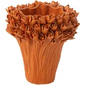 J-Line Vaas ambrosia keramiek oranje medium