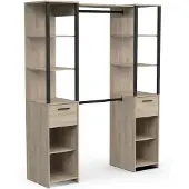 Demeyere Kledingkast met gordijn Gary ruimtebesparend design
