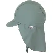 Sterntaler Peaked cap met nekbescherming mat groen