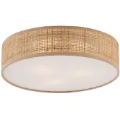 QAZQA Oosterse plafondlamp rotan 38cm - Trammy