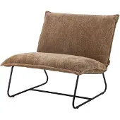 Bloomingville Cape Loungestoel, bruin, polyester