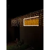 Konstsmide Lichtgordijn ijsregen Buiten 24 V Energielabel: E (A - G) 400 LED Barnsteen
