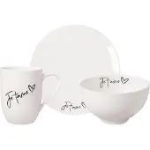Villeroy & Boch Frühstücks-Set Je t'aime Statement Set van 3
