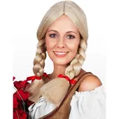 Maskworld Blonde Pruik Met Dikke Vlechten