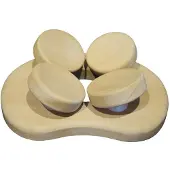Halu ergonomische hoofdsteun voor Sauna - Rond - Aspen