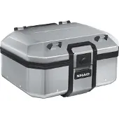 Shad Topcase Tr37 Terra Aluminium 37L ALUMINIUM 37L ZILVER bruin
