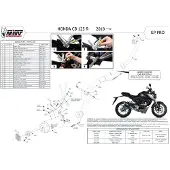 MIVV Gp Honda Cb 125 R 2018-20 H.074.lxbp Gehomologeerd Compleet Uitlaatsysteem