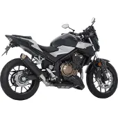 SHARK EXHAUST SRC 4 eloxed aluminium zwart