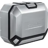 Shad Zijkoffer Terra Aluminium 36L ALUMINIUM 36L ZILVER RE. bruin