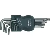 Hazet Set met haakse schroevendraaiers 2116LG/8H · Binnen-TORX-profiel · 8-delig · T9 · T10 · T15 · T20 · T25 · T27 · T30 · T40